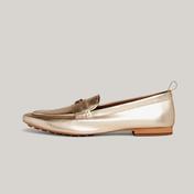 Tommy Hilfiger Leather Moccasin Gold Kadın Altın Rengi Ayakkabı