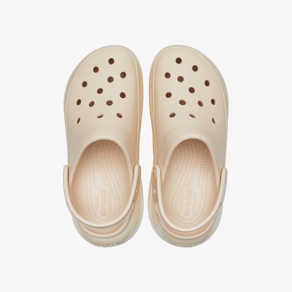 Crocs Classic Mega Crush Kadın Krem Terlik_1