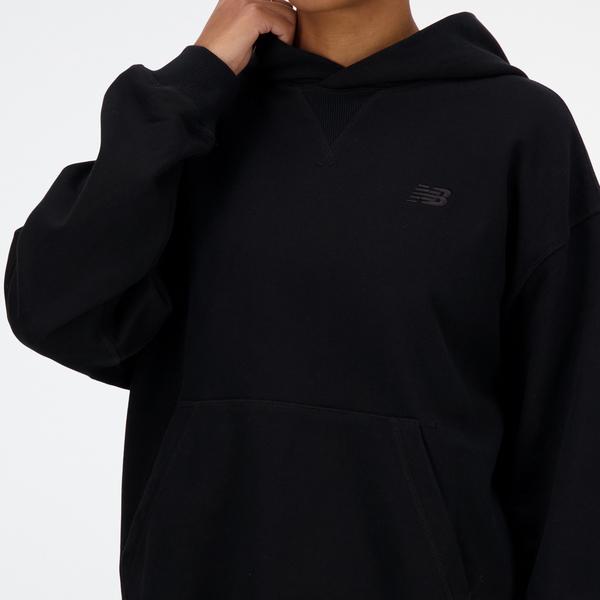 New Balance Athletics French Terry Kadın Siyah Hoodie_5