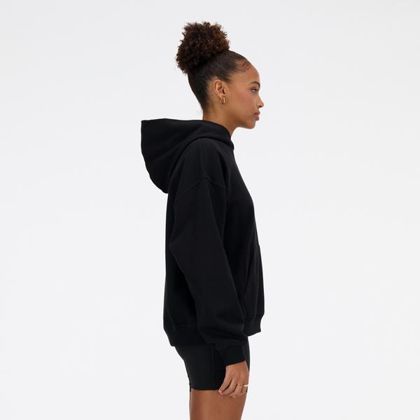 New Balance Athletics French Terry Kadın Siyah Hoodie_1