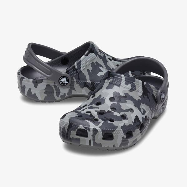 Crocs Classic Camo K Çocuk Siyah Terlik_1
