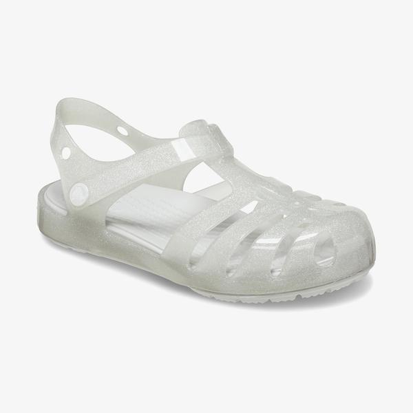 Crocs Isabella Glitter T Bebek Gri Sandalet_5