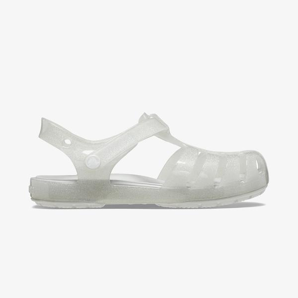 Crocs Isabella Glitter T Bebek Gri Sandalet_4