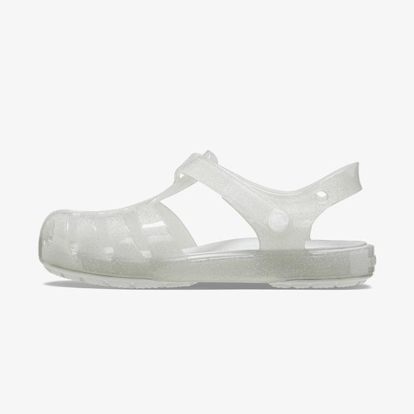 Crocs Isabella Glitter T Bebek Gri Sandalet_3