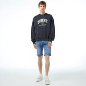Tommy Jeans Boxy Crew Erkek Siyah Sweatshirt