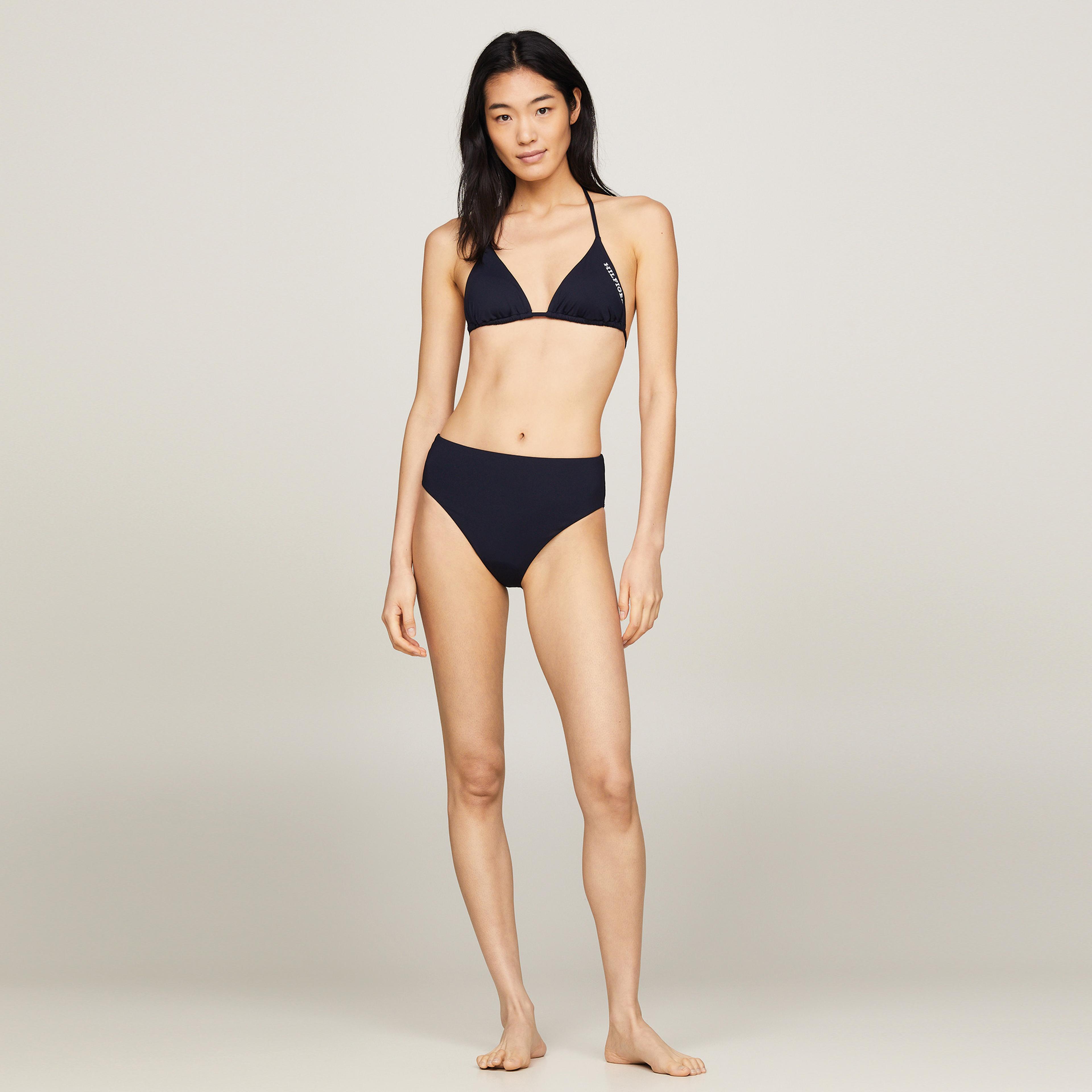 Tommy Hilfiger Triangle Kadın Lacivert Bikini Üstü