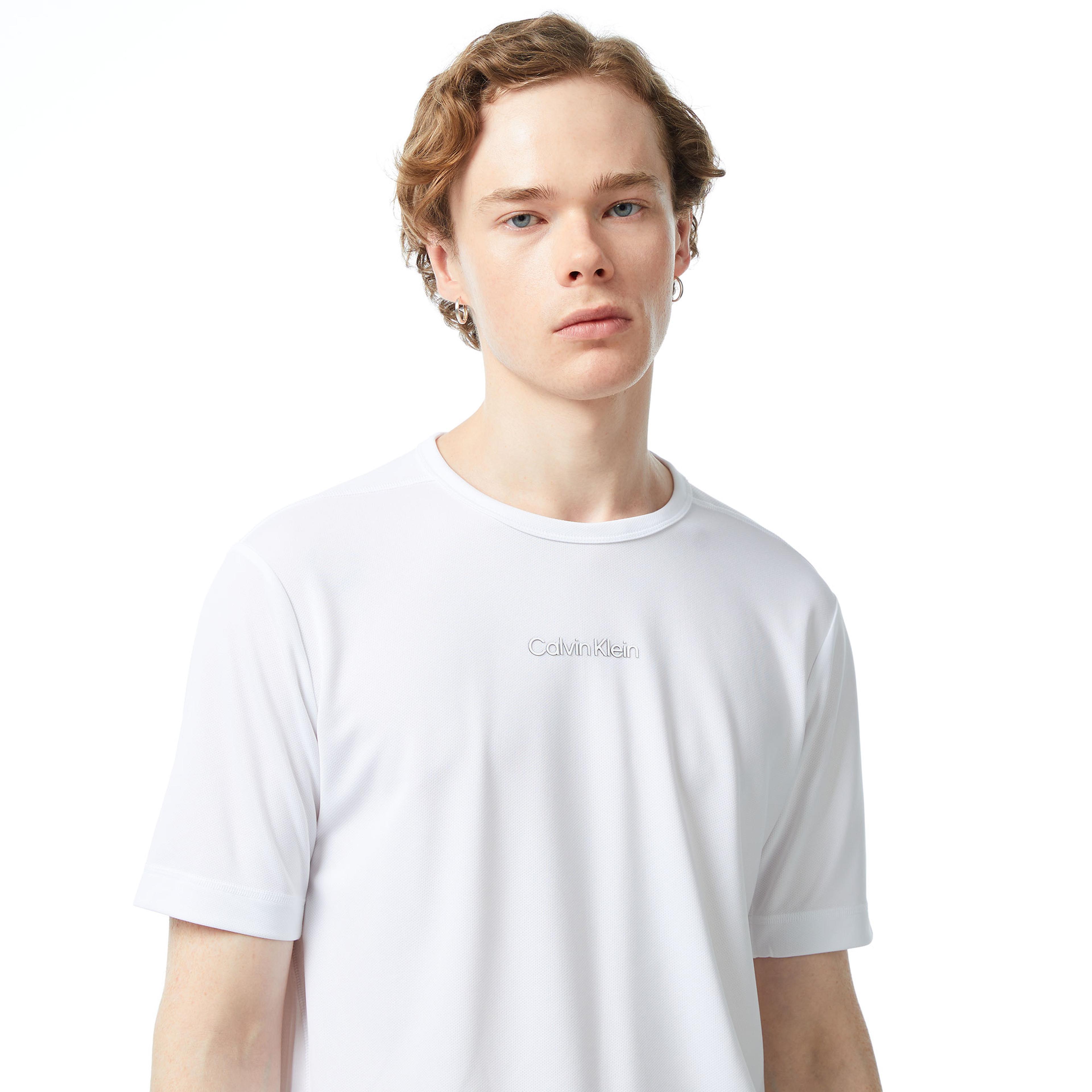 Calvin Klein Modern Sport Erkek Beyaz T-Shirt