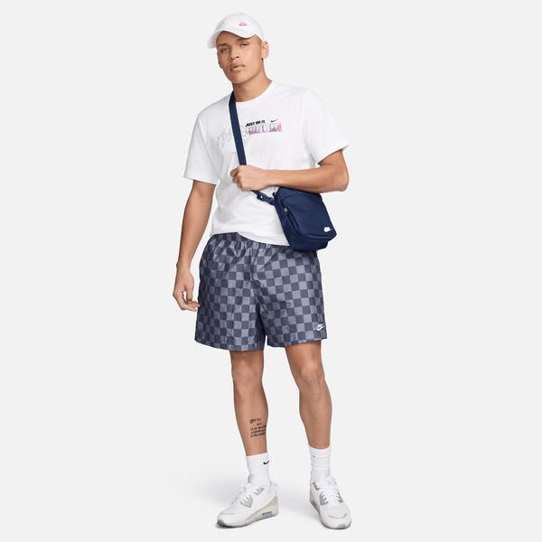 Nike Club Flow Checkers Erkek Mavi Şort
