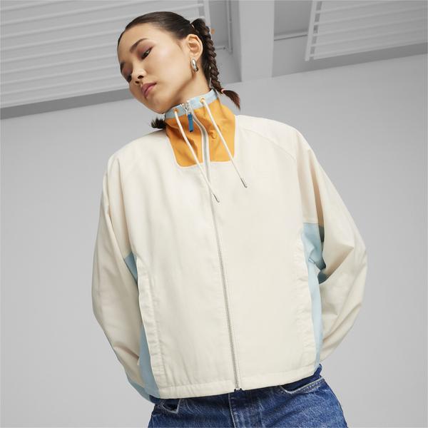 Puma infuse Relaxed Woven Kadın Krem Ceket