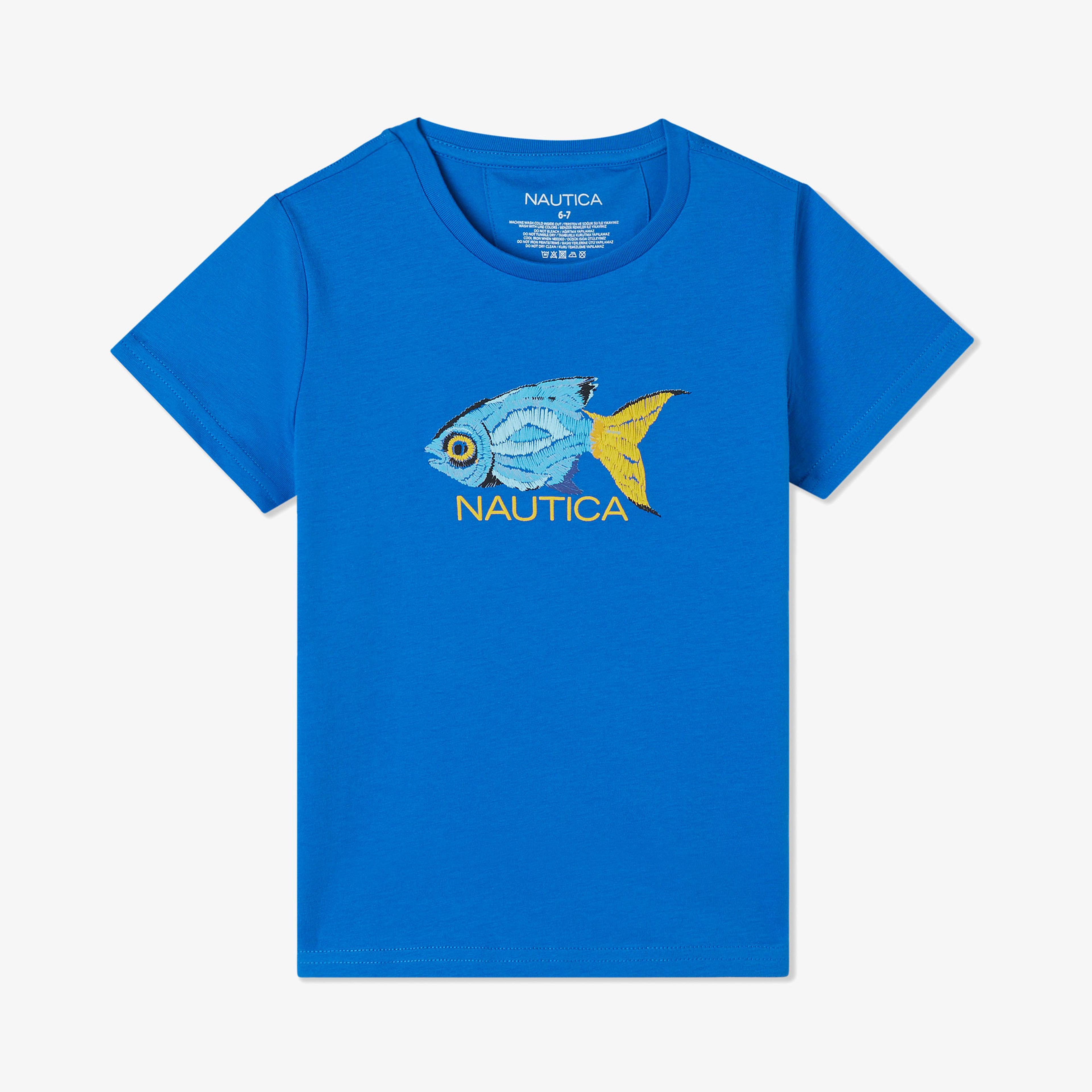 Nautica Erkek Çocuk Mavi Standart Fit T-Shirt