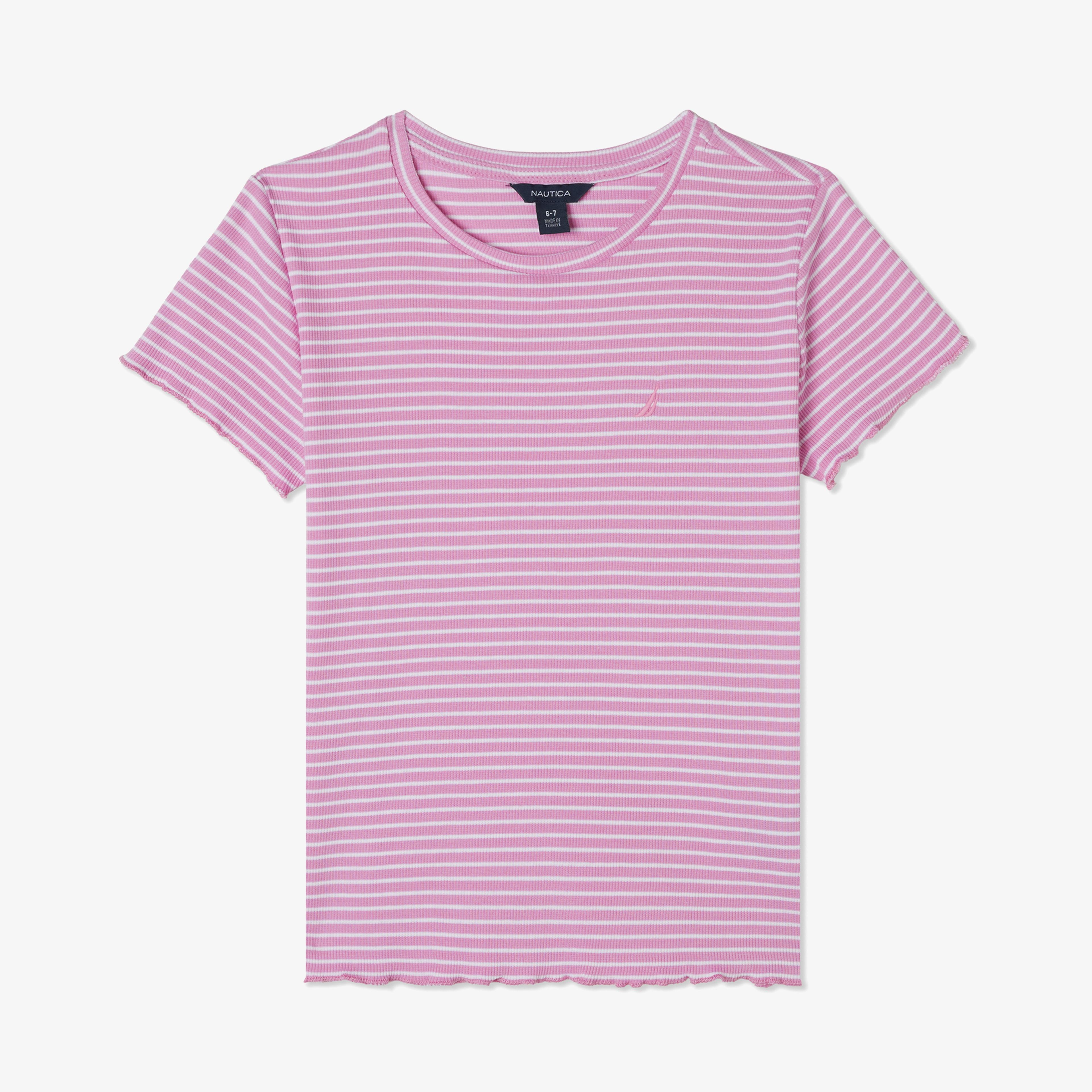 Nautica Kız Çocuk Pembe Standart Fit T-Shirt