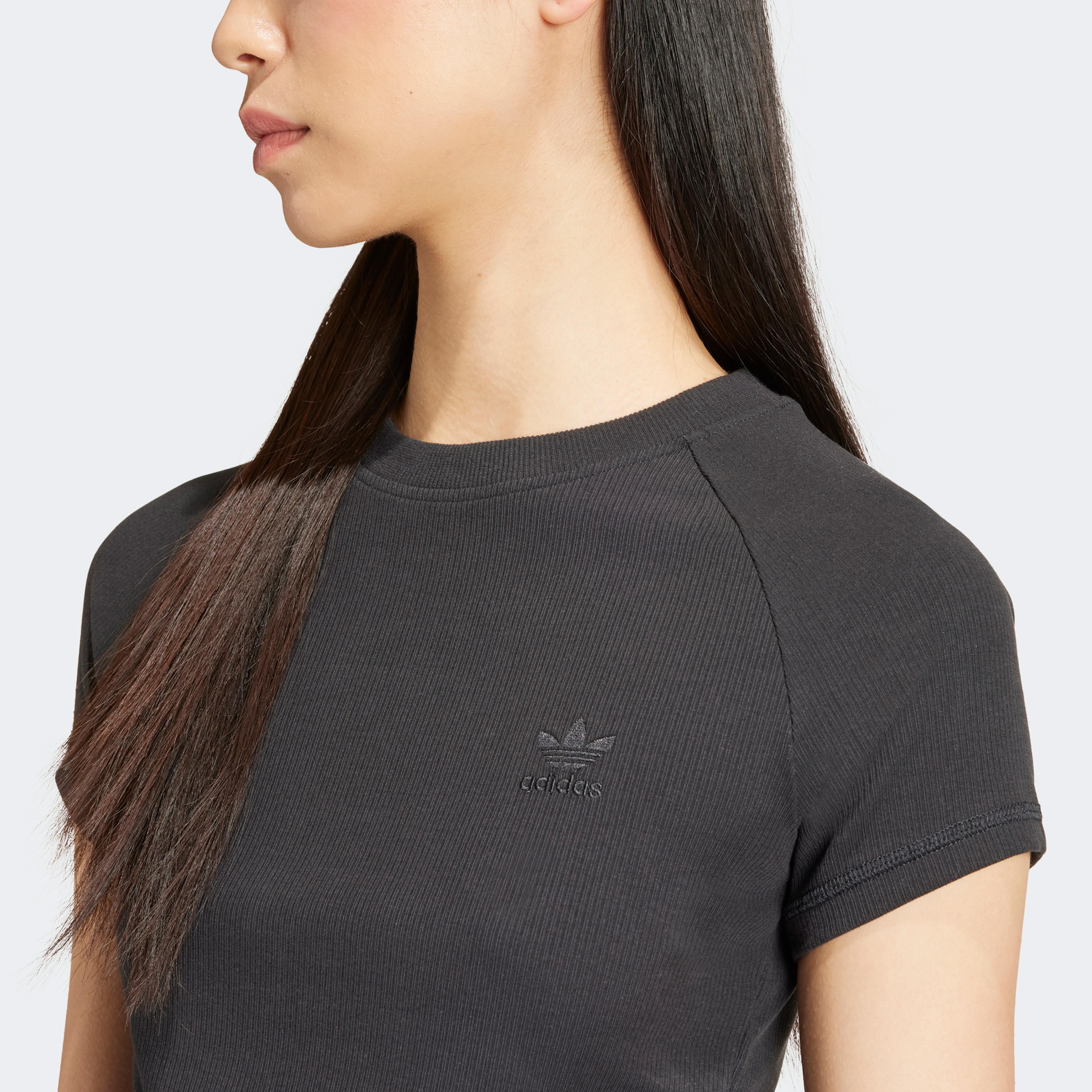 adidas Tape Waistband Kadın Siyah T-Shirt