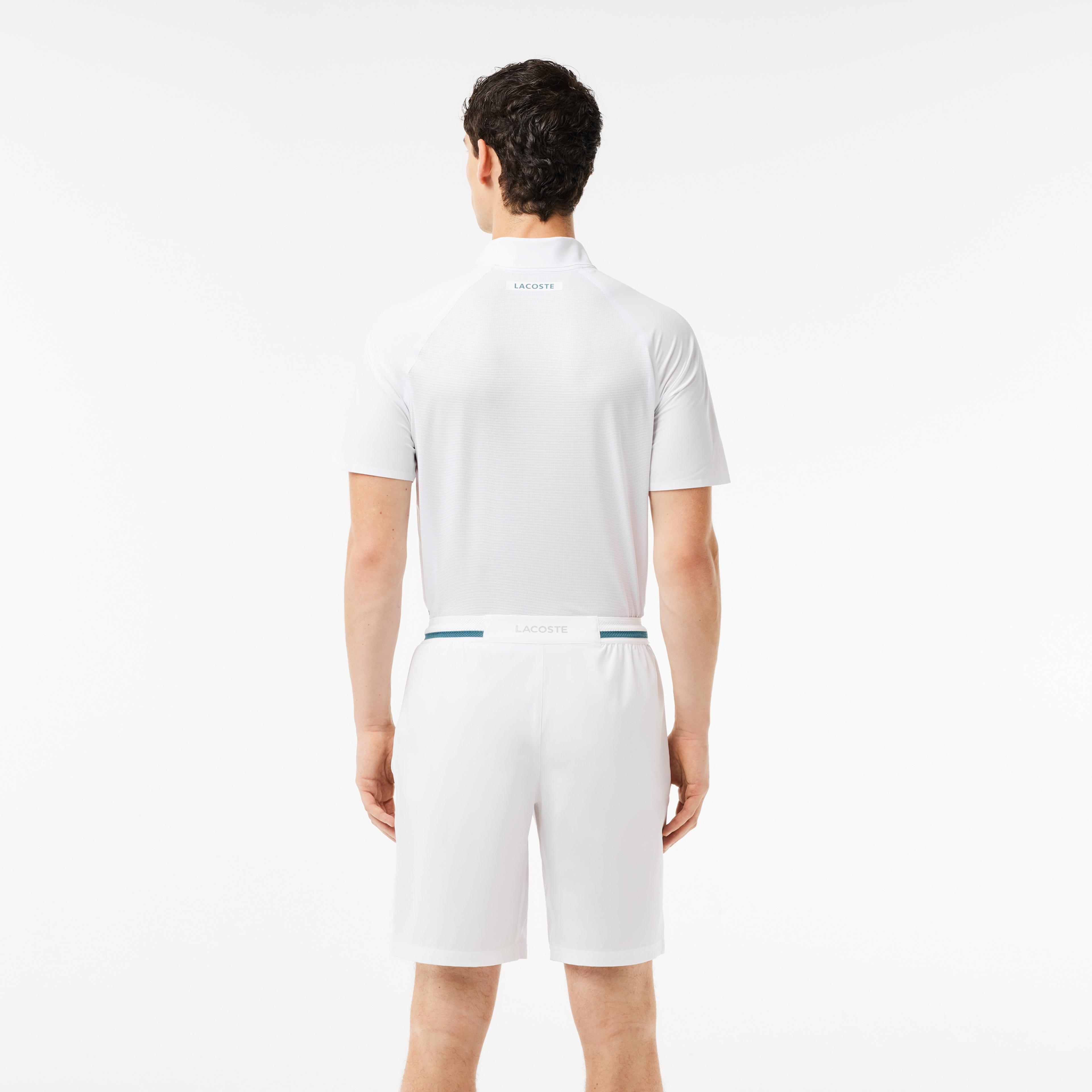 Lacoste SPORT x Novak Djokovic Erkek Beyaz Şort