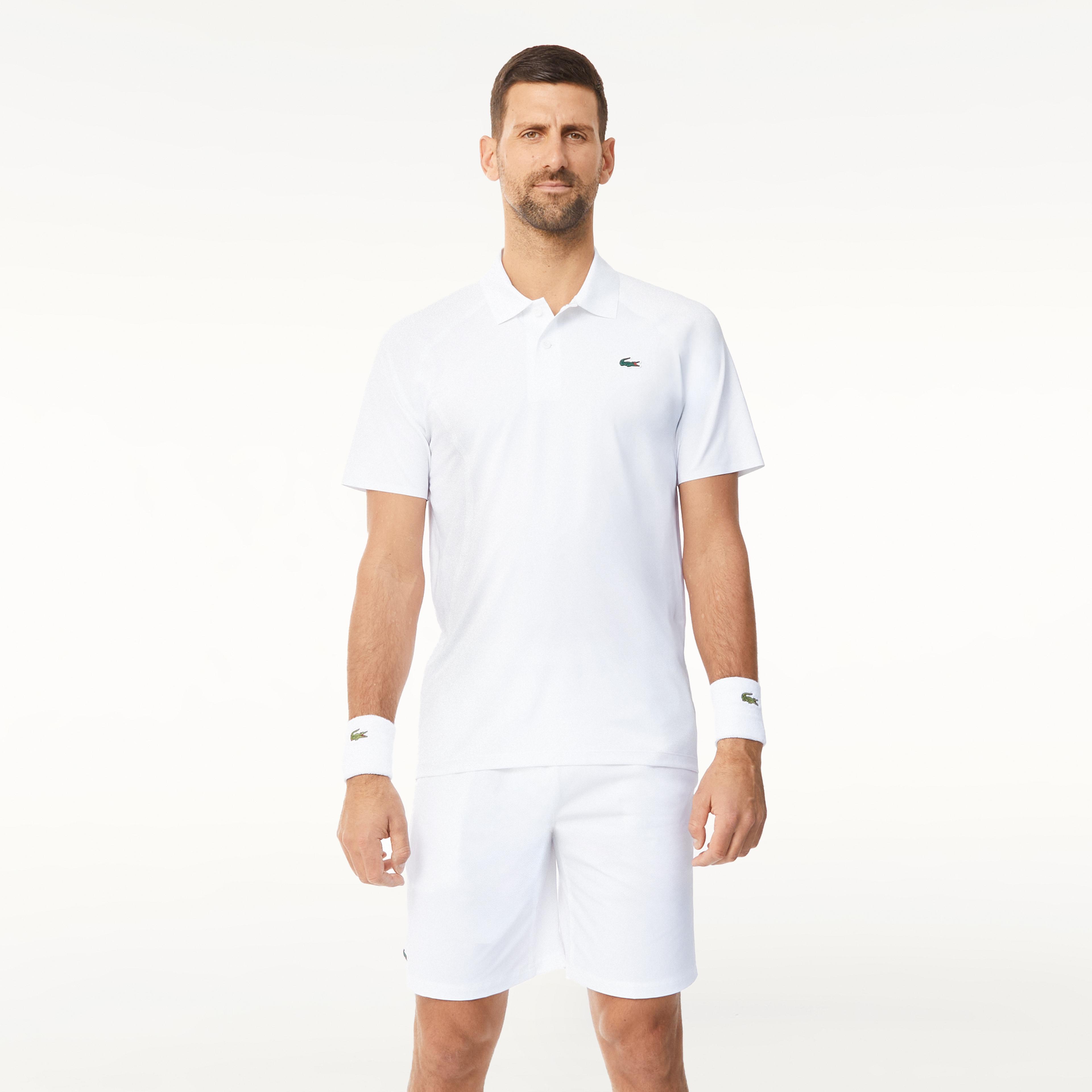 Lacoste SPORT x Novak Djokovic Erkek Beyaz Şort