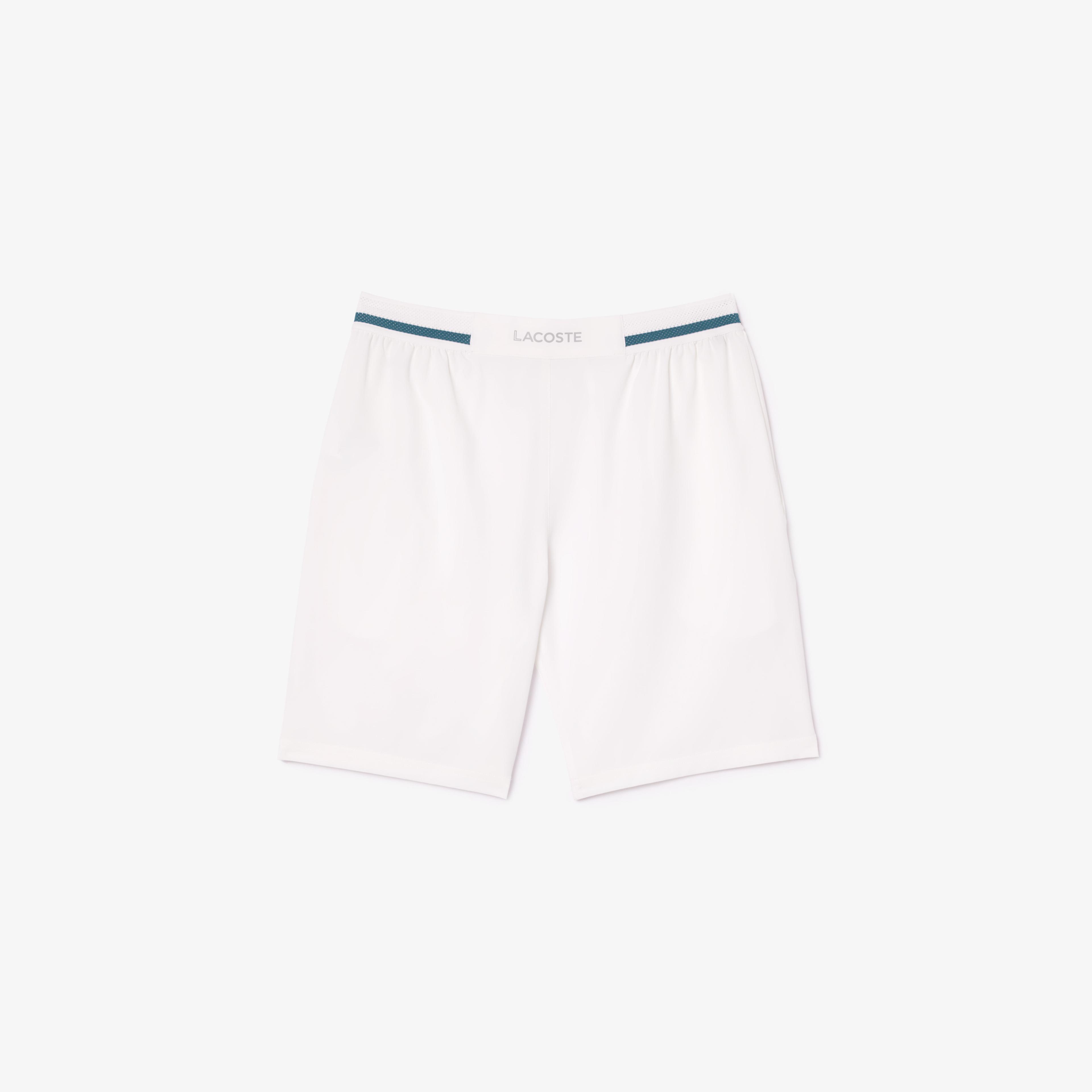 Lacoste SPORT x Novak Djokovic Erkek Beyaz Şort