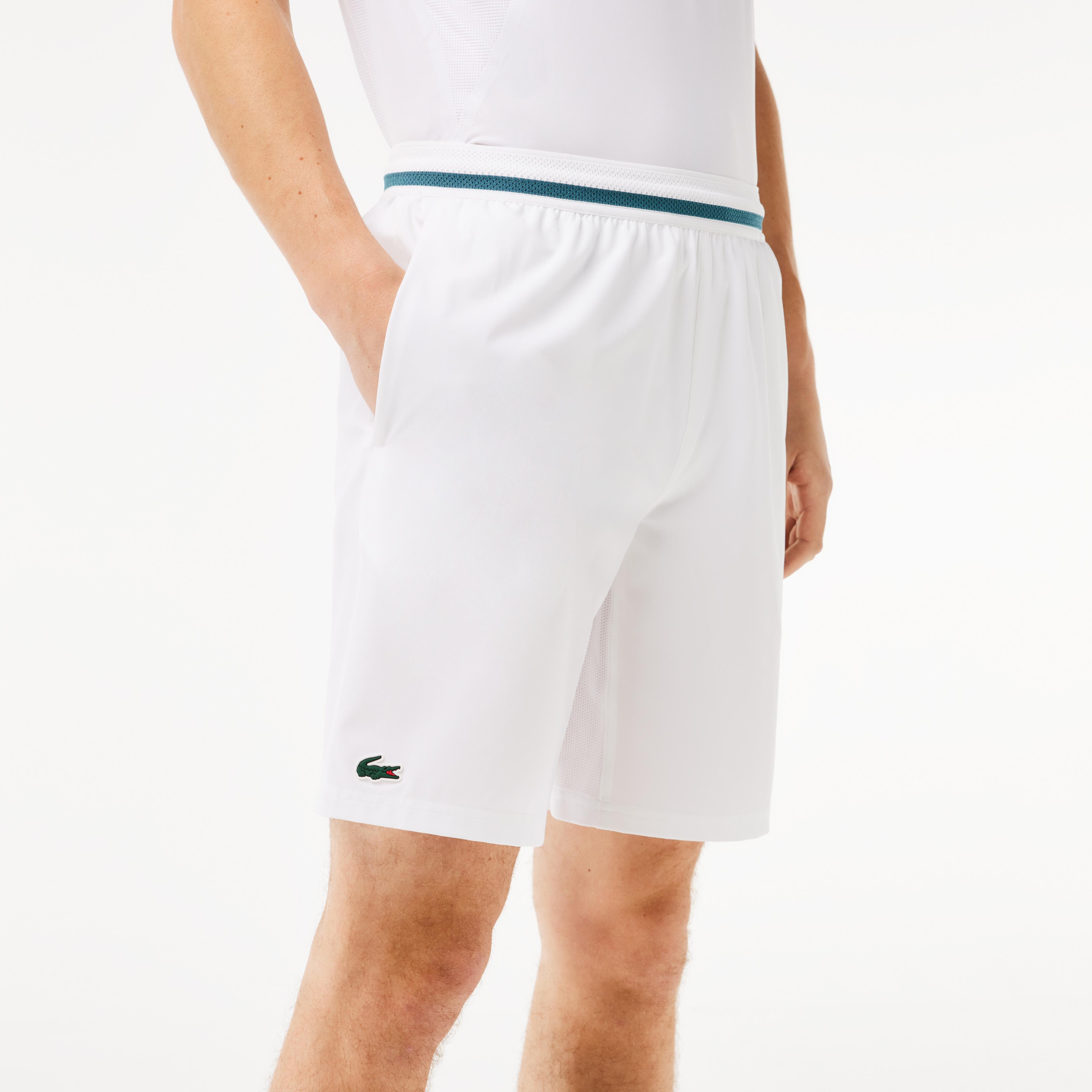 Lacoste SPORT x Novak Djokovic Erkek Beyaz Şort