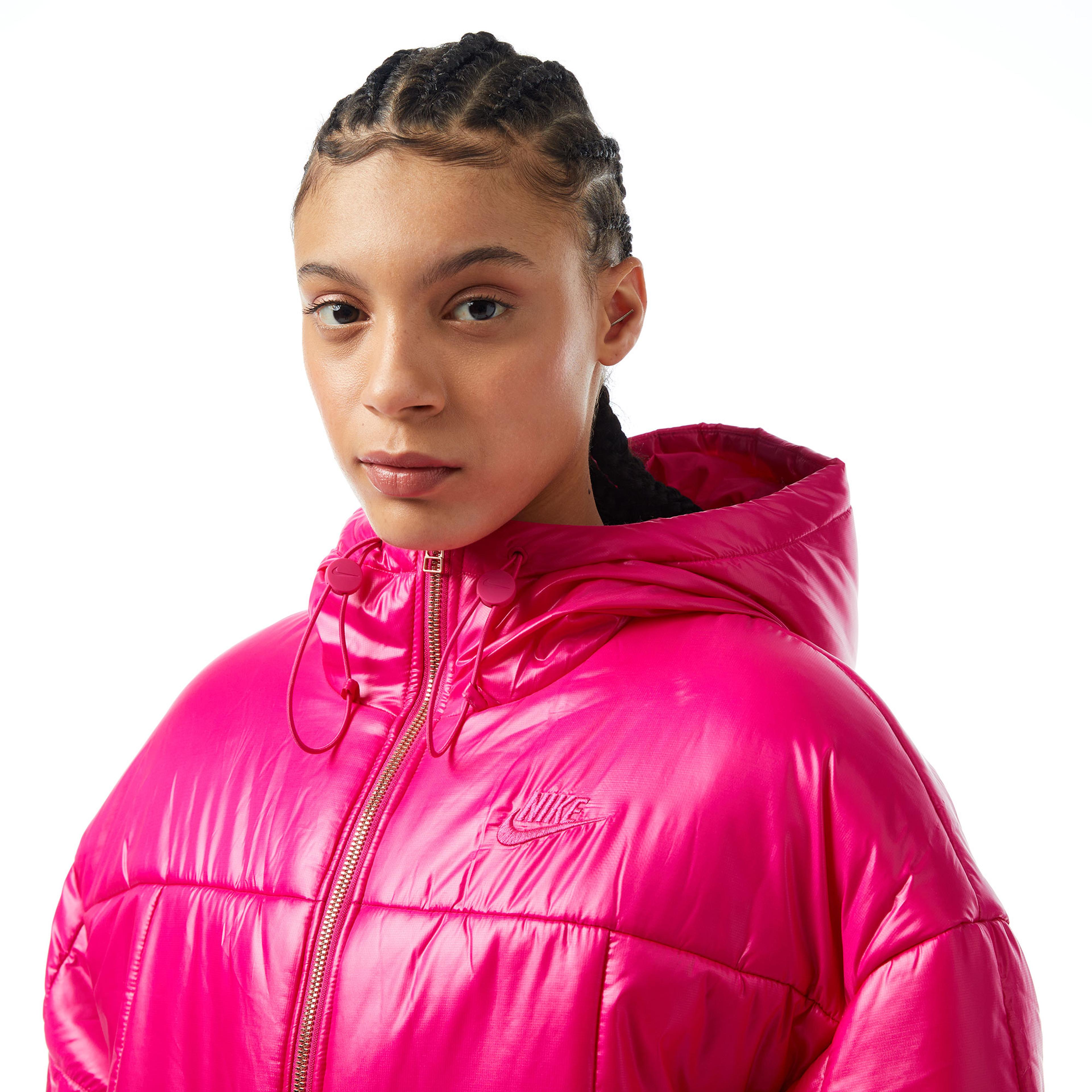 Nike Sportswear Classic Puffer Shine Kadın Pembe Mont