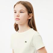 Lacoste Çocuk Bisiklet Yaka Beyaz T-Shirt