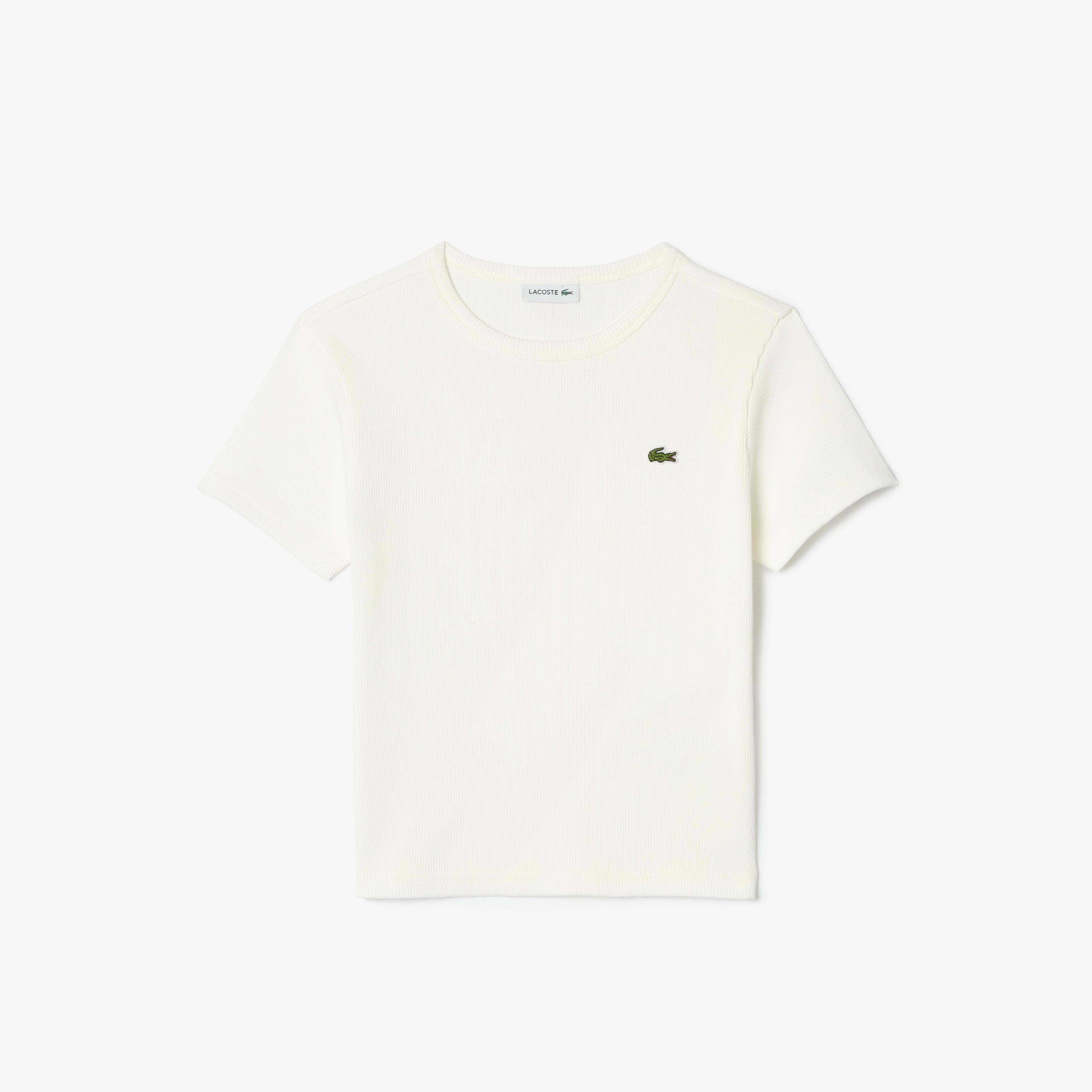 Lacoste Çocuk Bisiklet Yaka Beyaz T-Shirt
