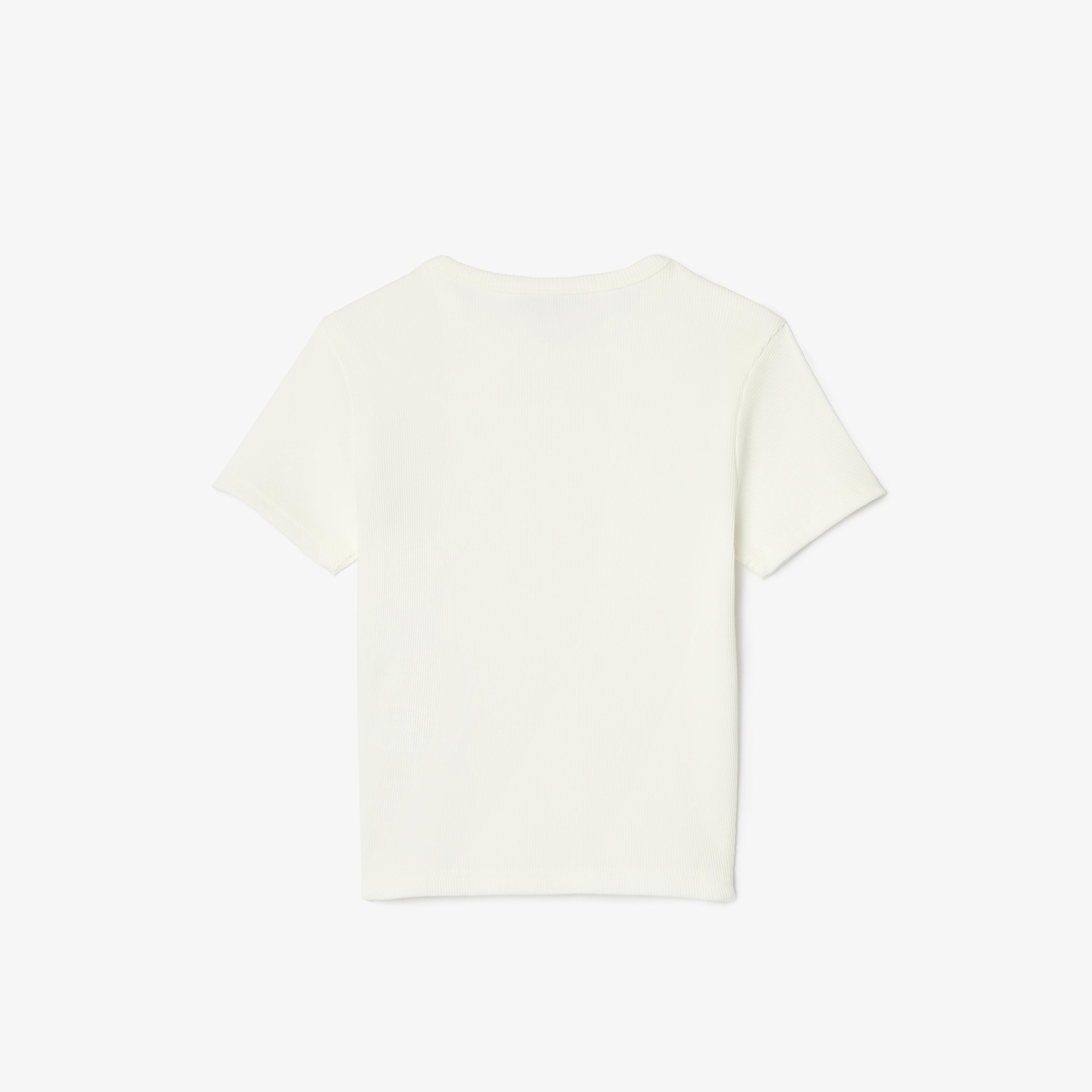Lacoste Çocuk Bisiklet Yaka Beyaz T-Shirt