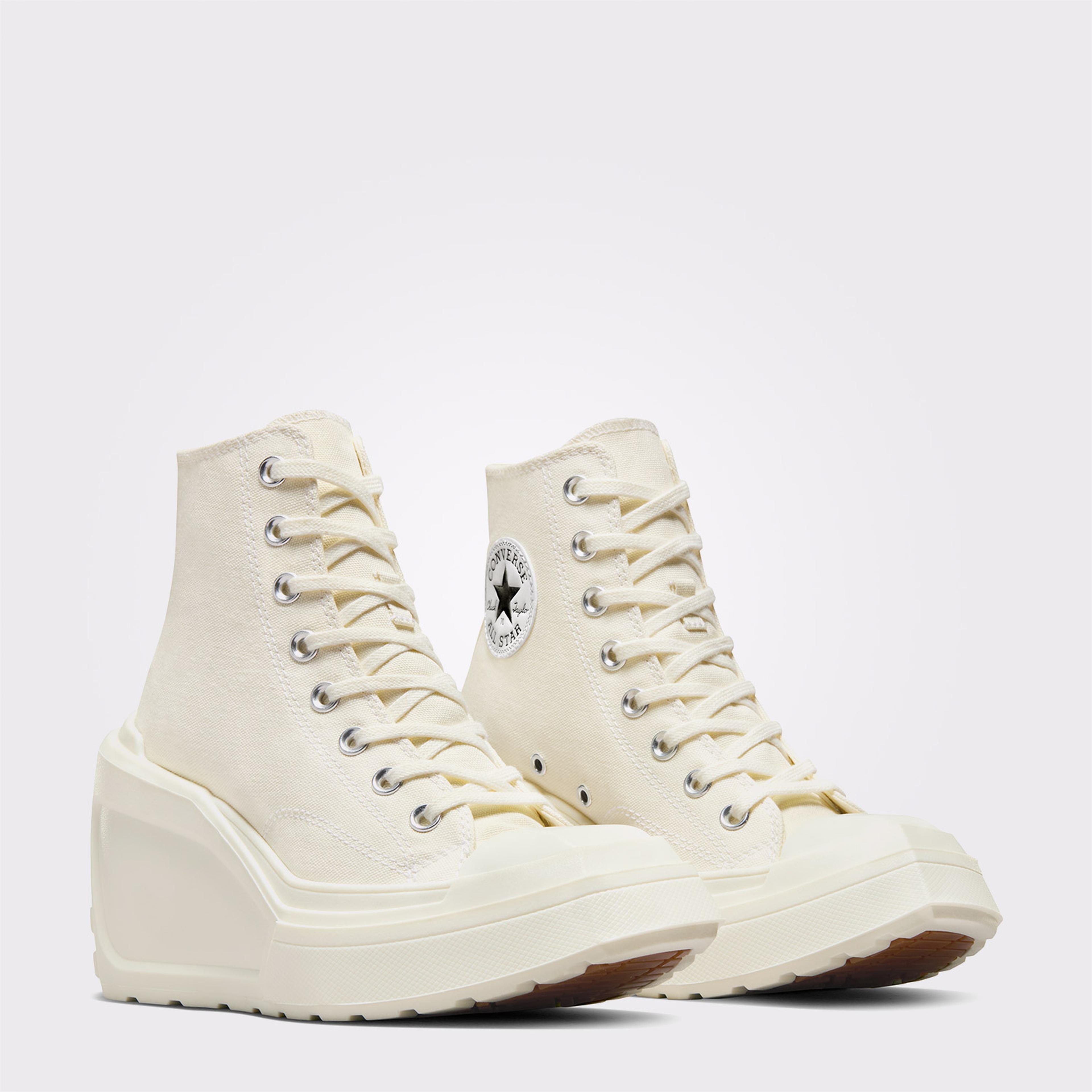 Converse Chuck 70 De Luxe Wedge Unisex Krem Platform Sneaker