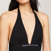 Tommy Hilfiger Halter Kadın Siyah Mayo