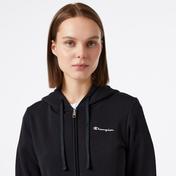 Champion Hooded Full Zip Kadın Siyah Eşofman Üstü