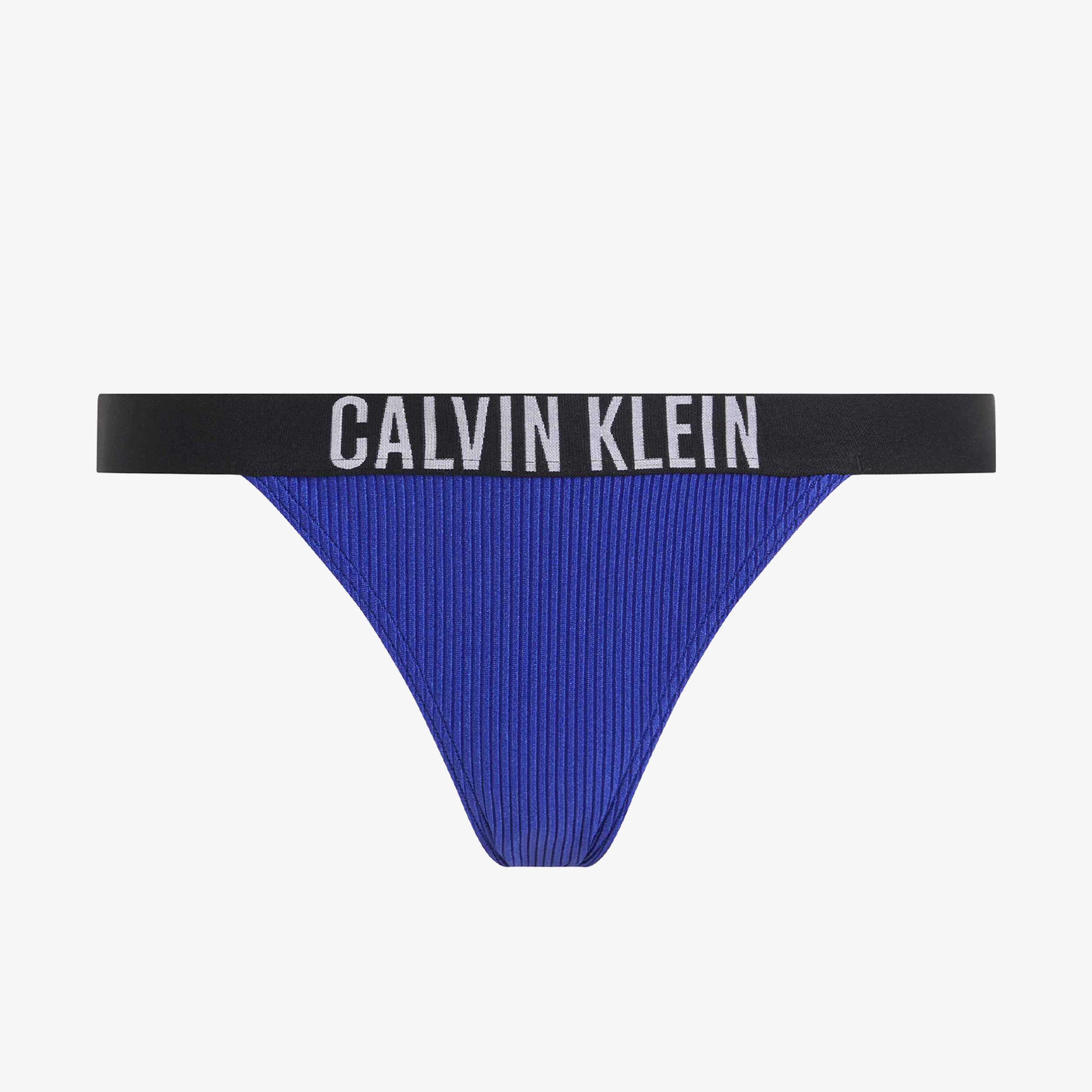 Calvin Klein Intense Power Rib Kadın Mavi Bikini Altı