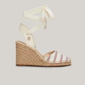 Tommy Hilfiger Closed Toeing Wedge Kadın Beyaz Dolgu Topuk Sandalet