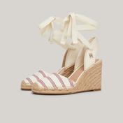 Tommy Hilfiger Closed Toeing Wedge Kadın Beyaz Dolgu Topuk Sandalet