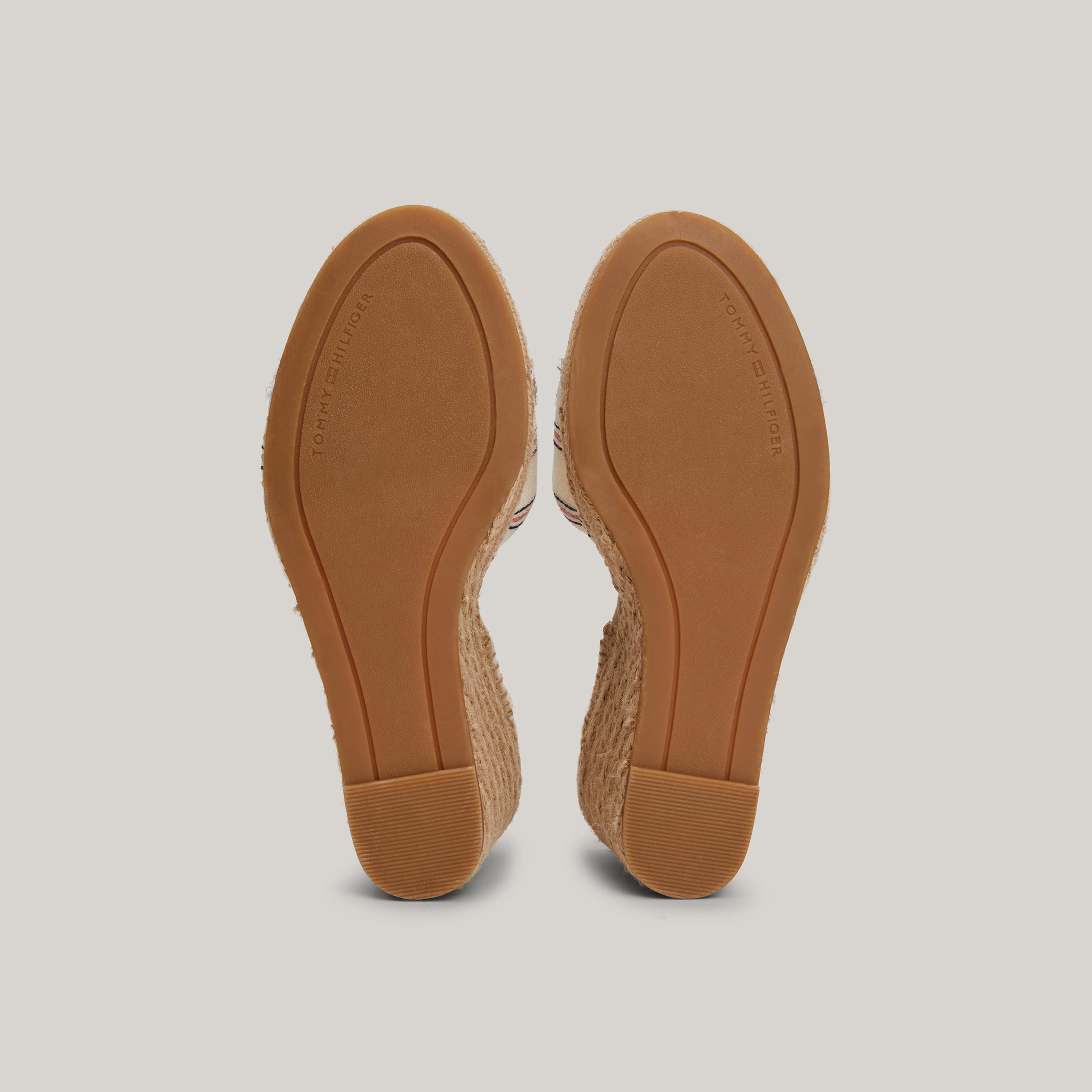Tommy Hilfiger Closed Toeing Wedge Kadın Beyaz Dolgu Topuk Sandalet