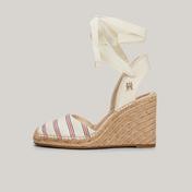 Tommy Hilfiger Closed Toeing Wedge Kadın Beyaz Dolgu Topuk Sandalet