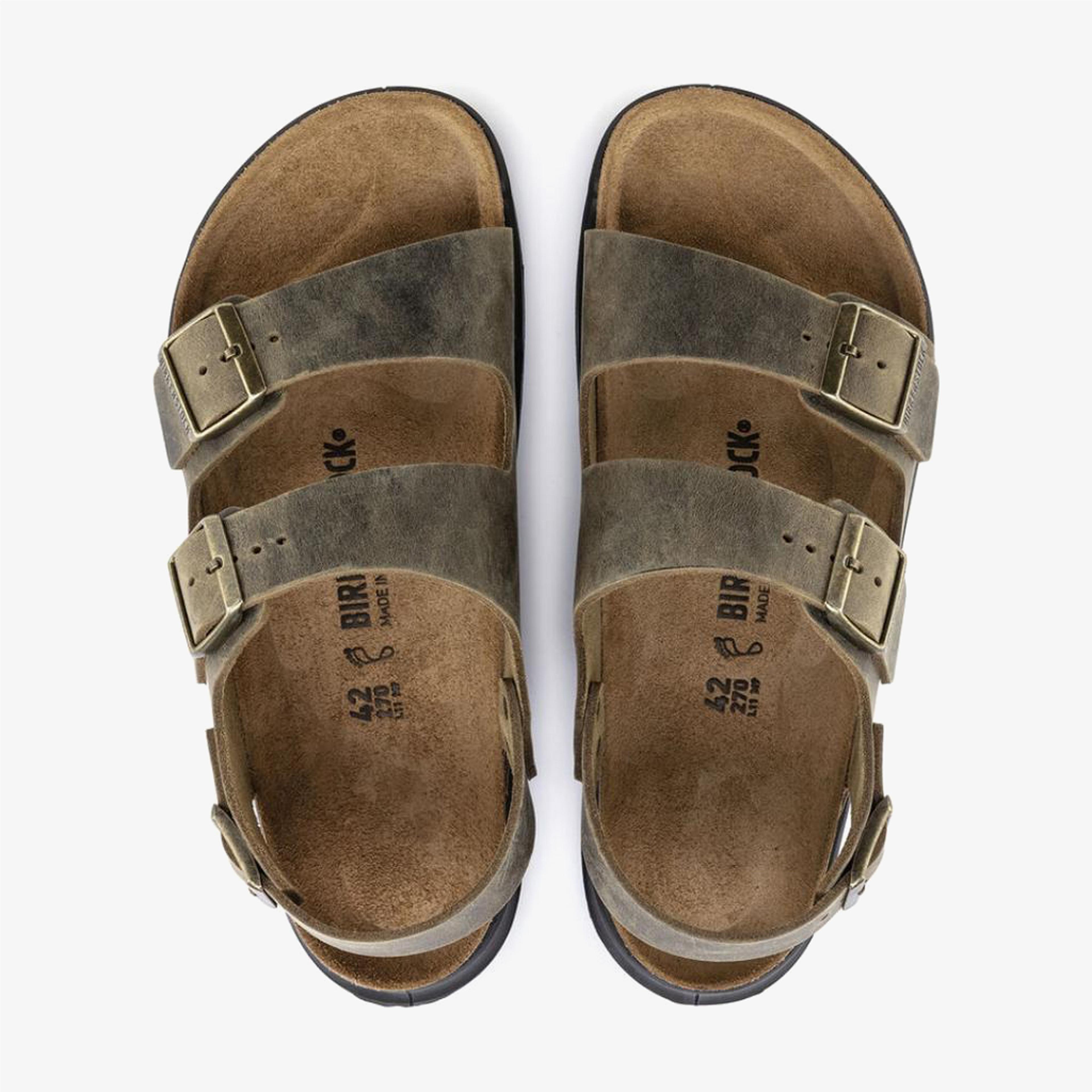 Birkenstock Milano Ct Bf Artic Old Erkek Haki Terlik