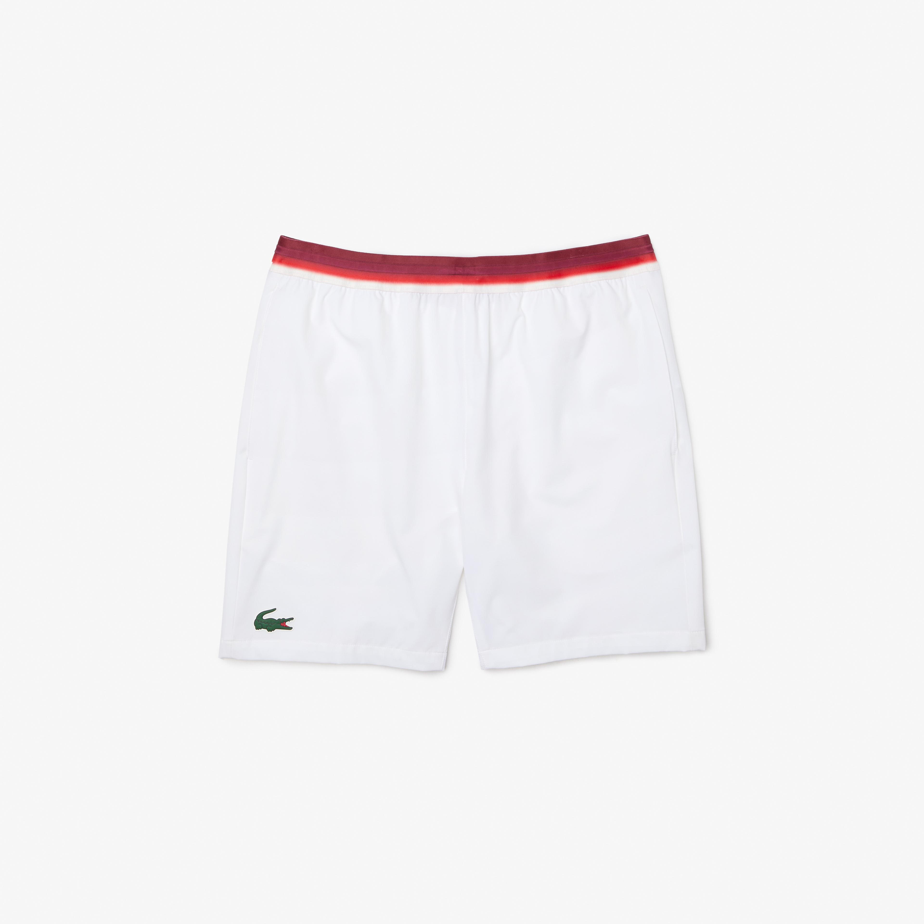 Lacoste SPORT x Novak Djokovic Erkek Regular Fit Beyaz Şort