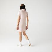 Lacoste Kadın Slim Fit Açık Pembe Polo Yaka Elbise