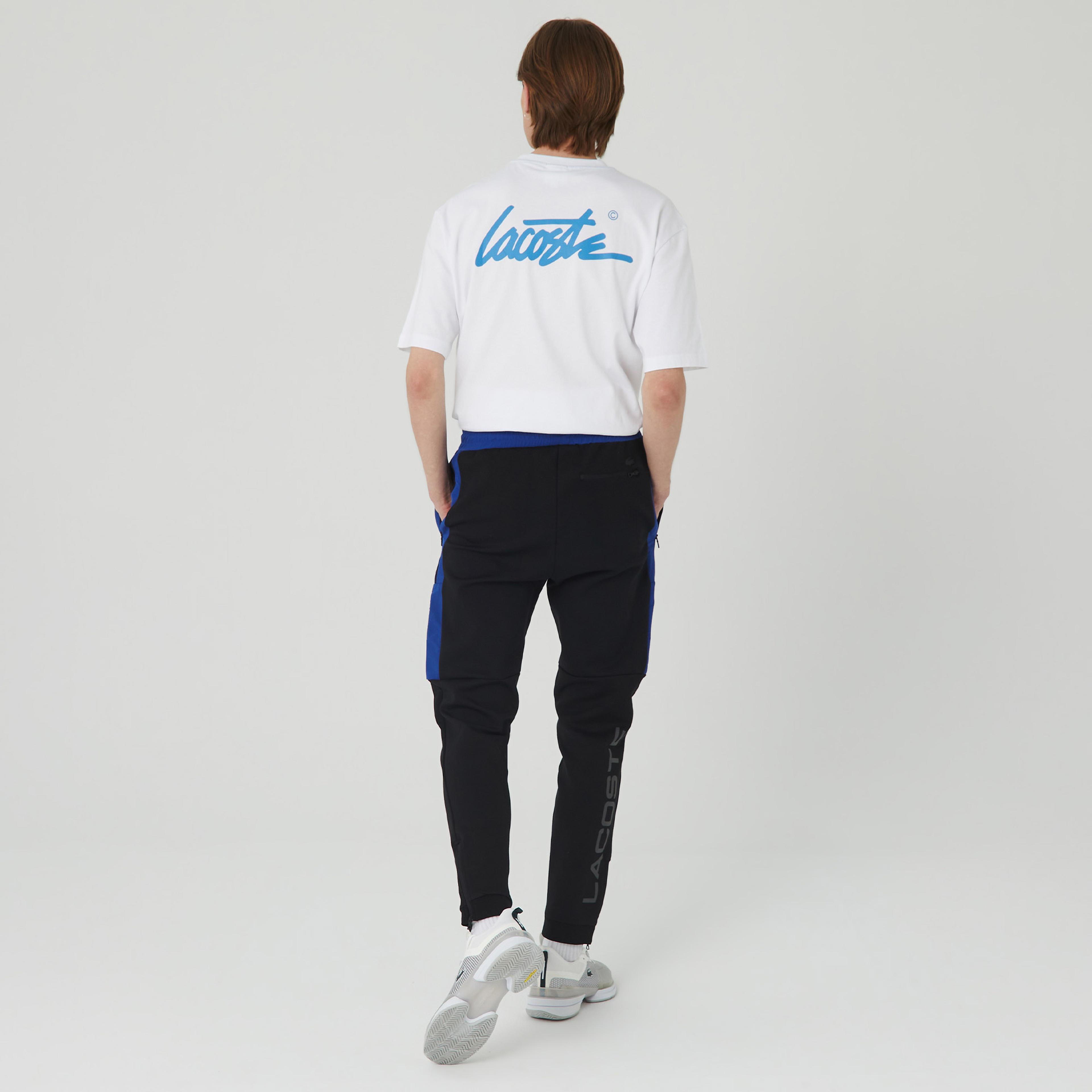 Lacoste Erkek Slim Fit Baskılı Siyah Eşofman Altı