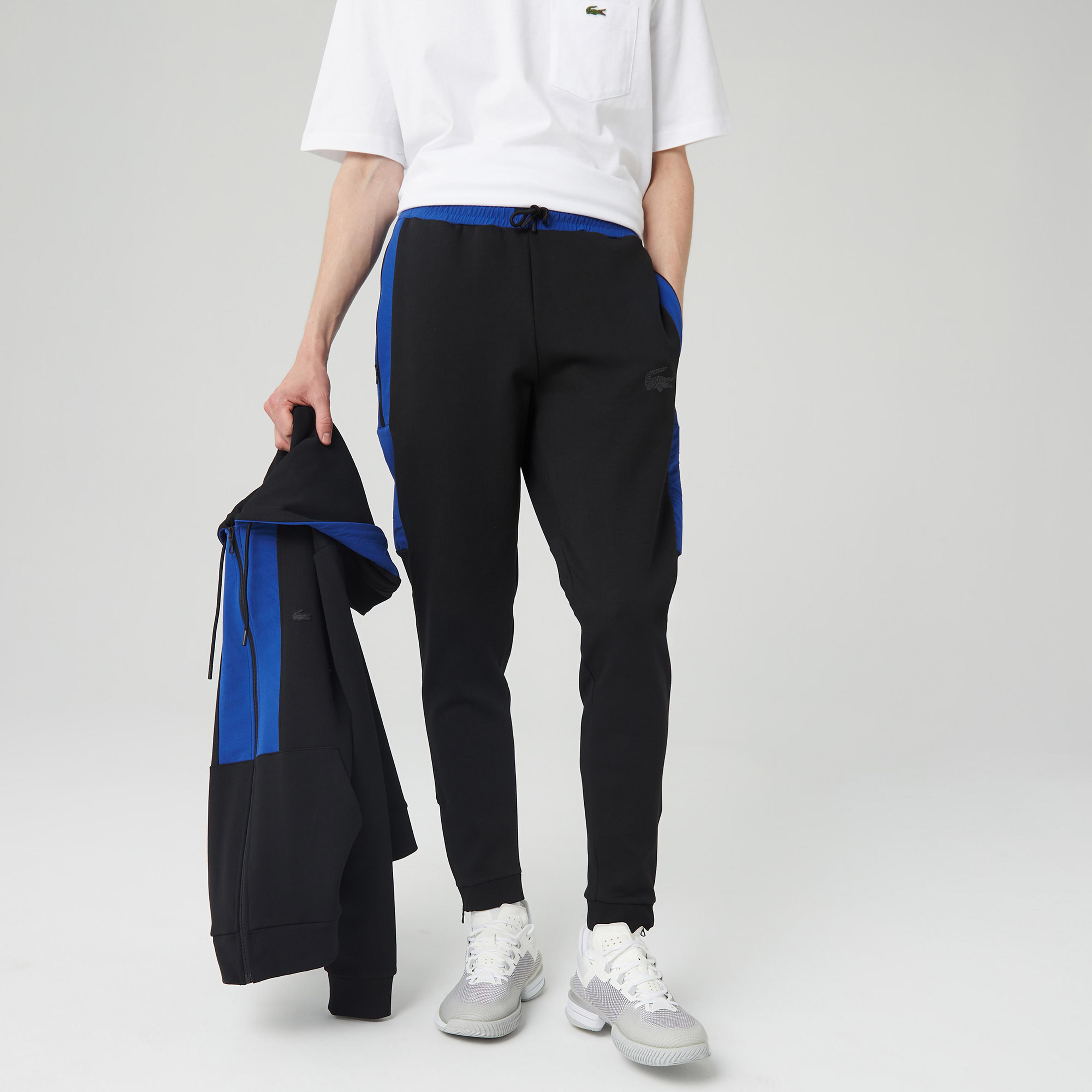 Lacoste Erkek Slim Fit Baskılı Siyah Eşofman Altı