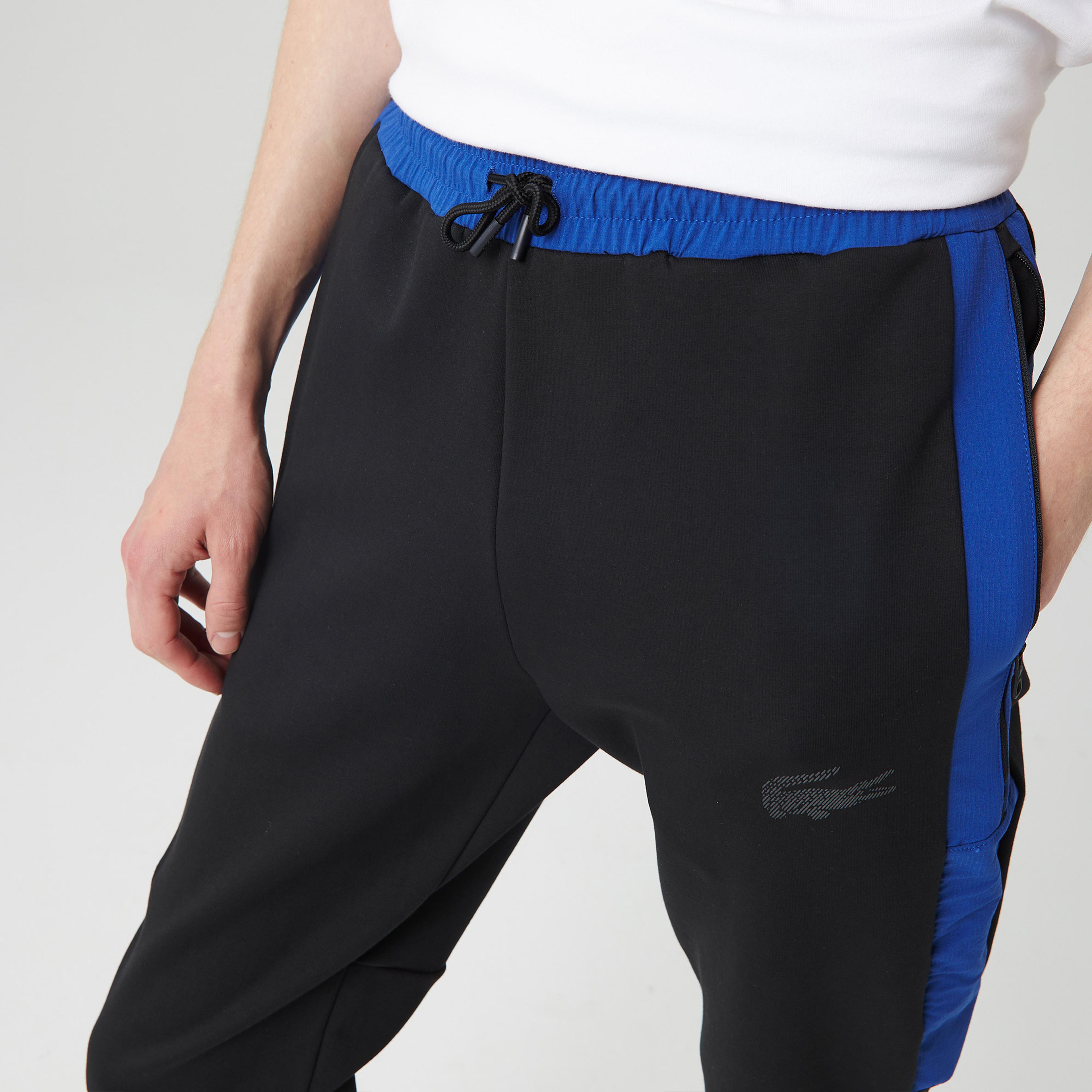 Lacoste Erkek Slim Fit Baskılı Siyah Eşofman Altı
