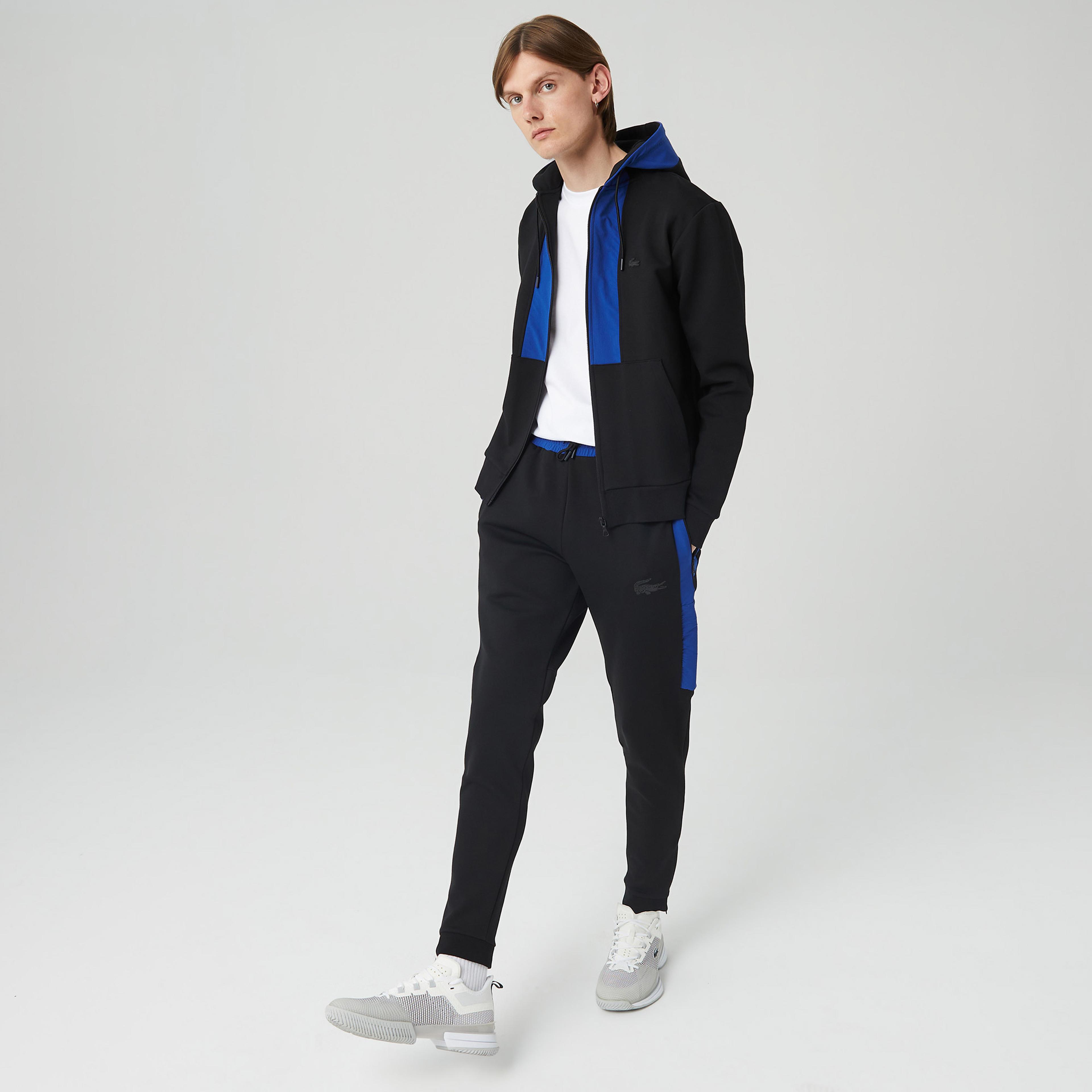 Lacoste Erkek Slim Fit Baskılı Siyah Eşofman Altı