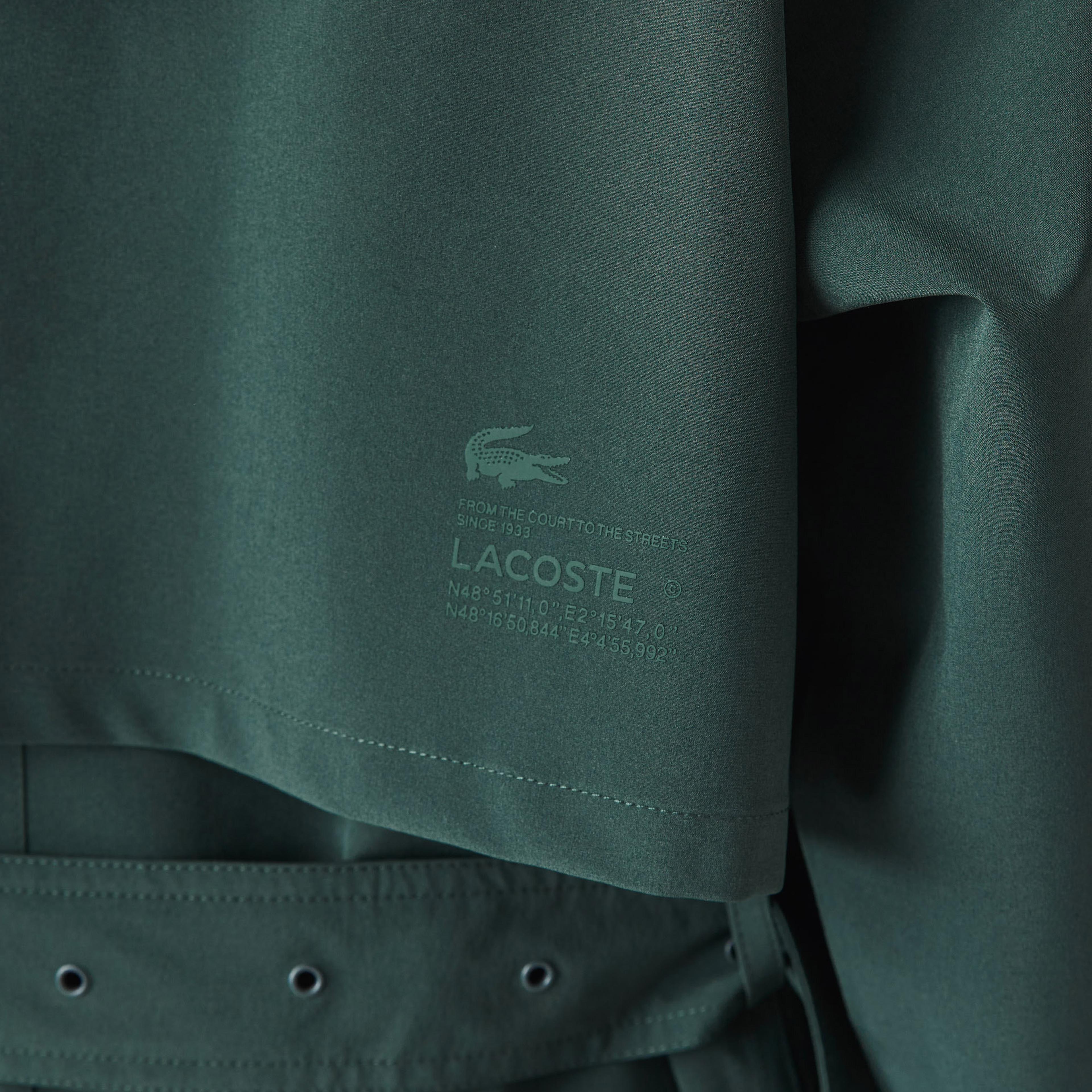 Lacoste Kadın Gömlek Yaka Yeşil Mont
