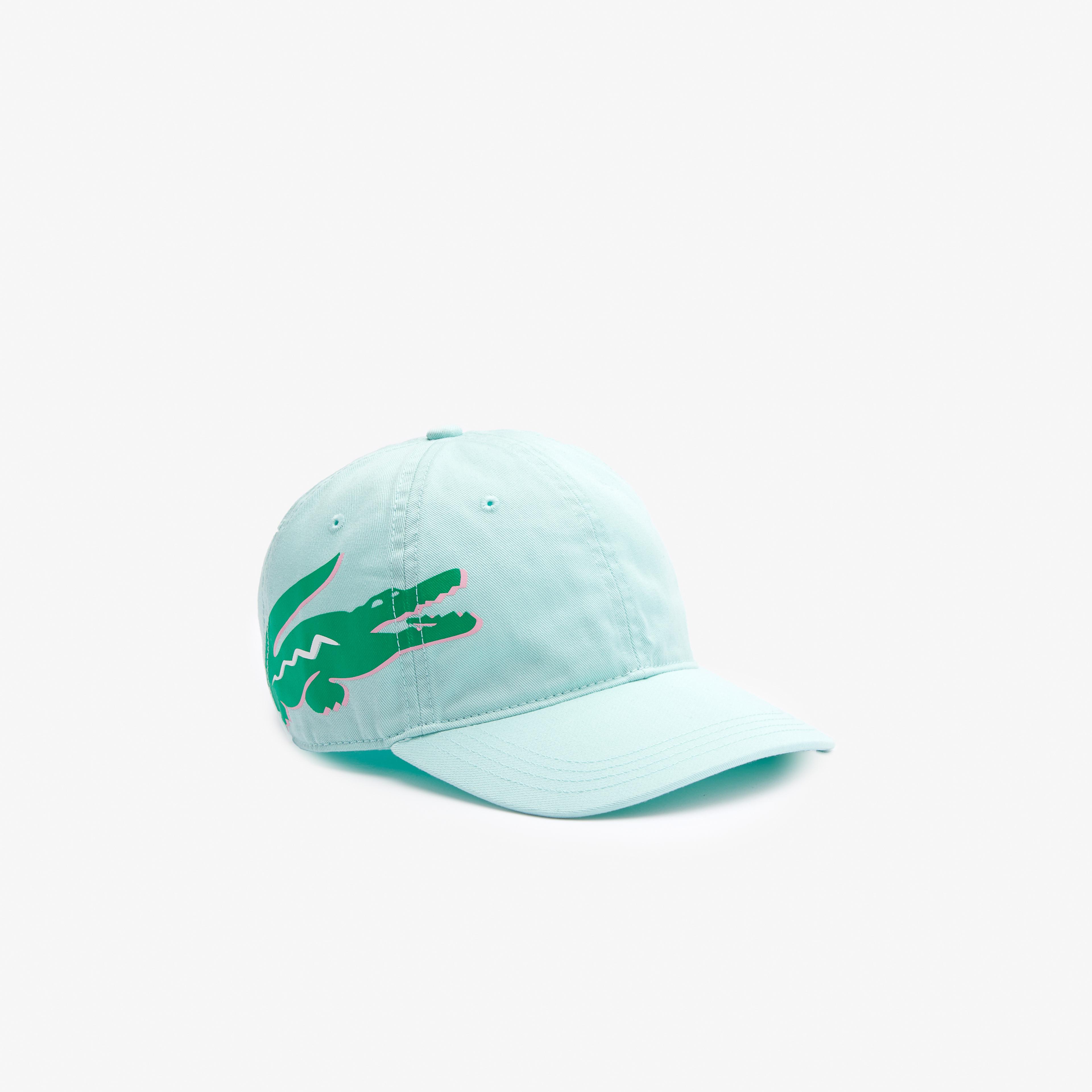 Lacoste Kadın Baskılı Açık Yeşil Şapka