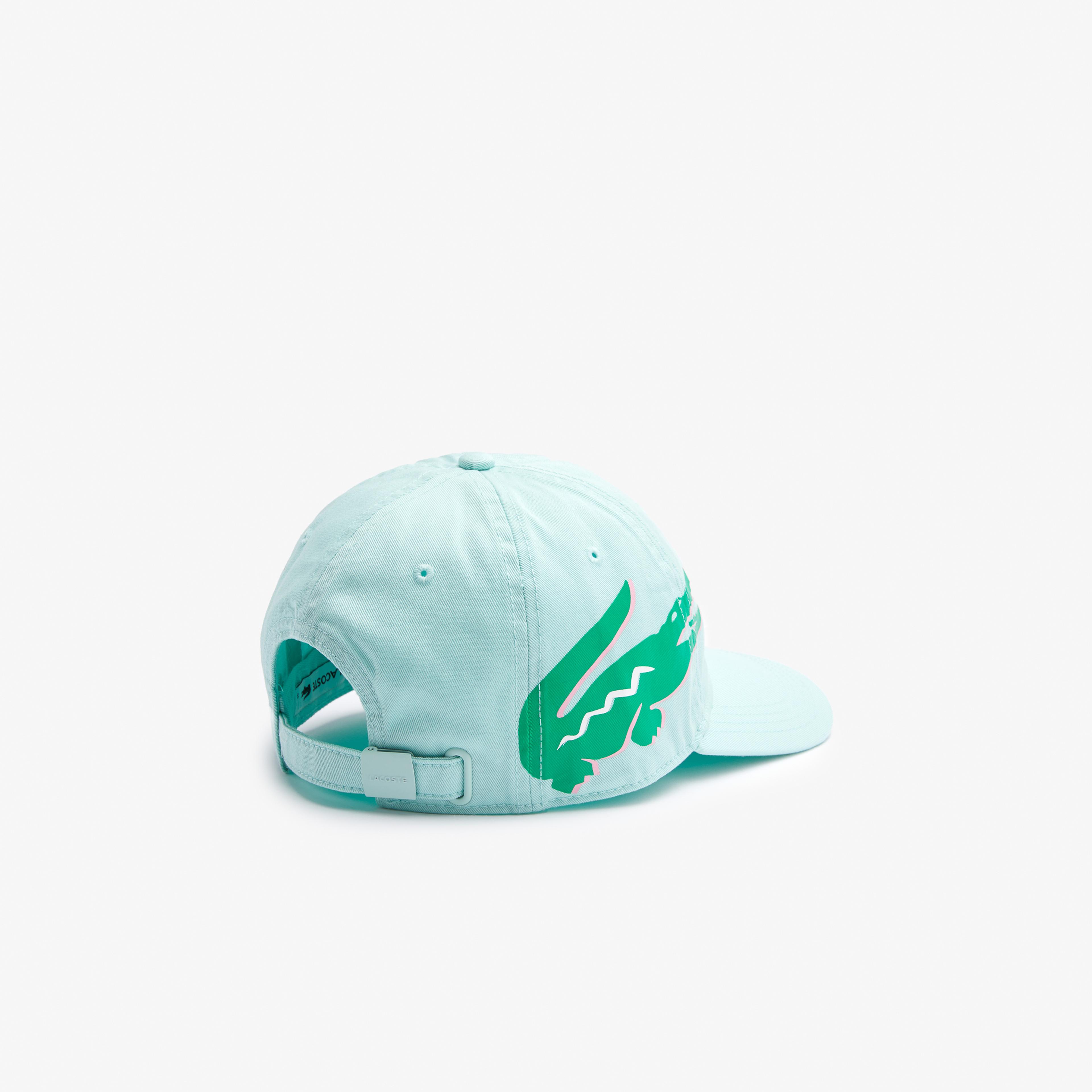 Lacoste Kadın Baskılı Açık Yeşil Şapka