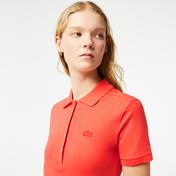 Lacoste Kadın Slim Fit Kısa Kollu Polo Yaka Turuncu Elbise
