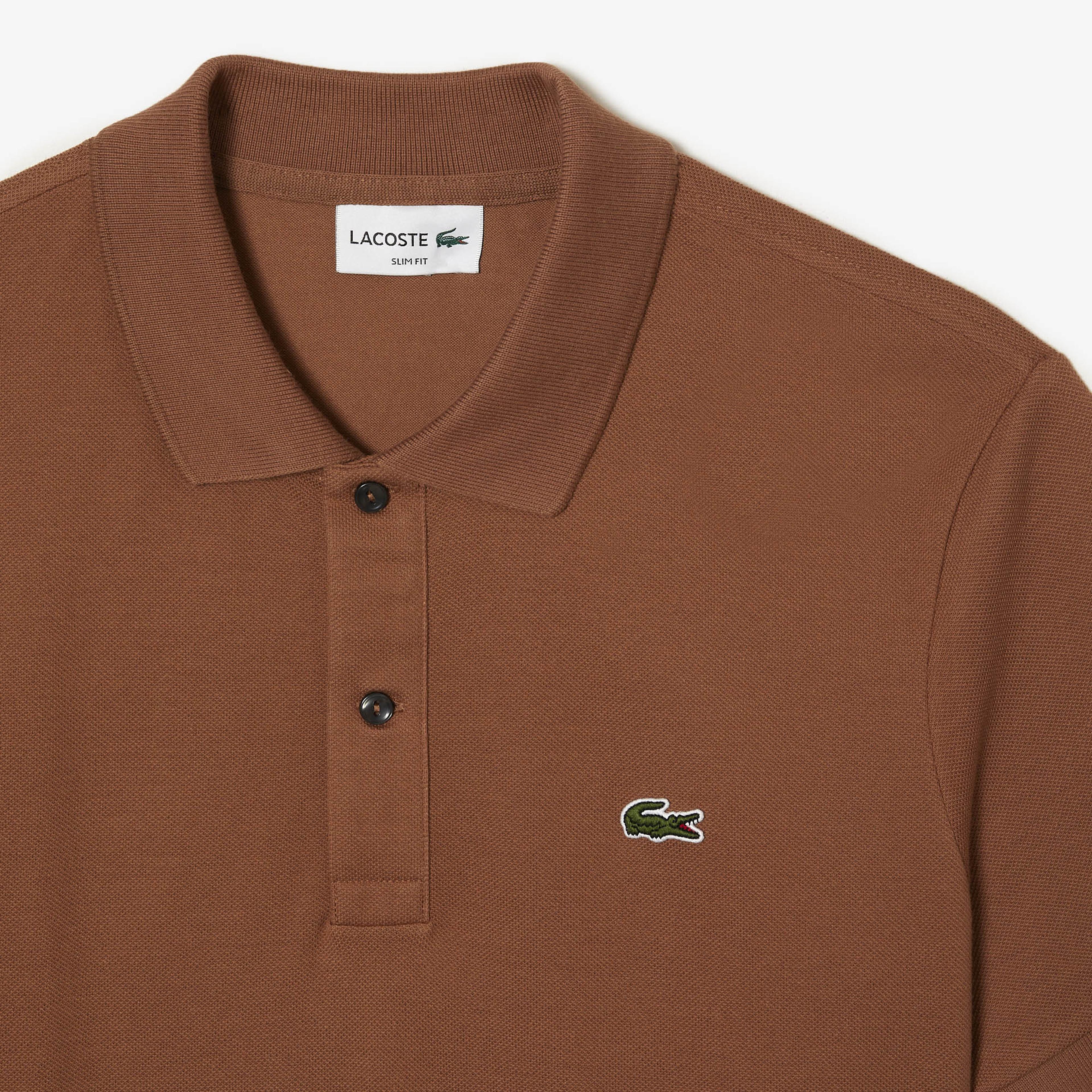 Lacoste Erkek Slim Fit L.12.12 Kahverengi Polo