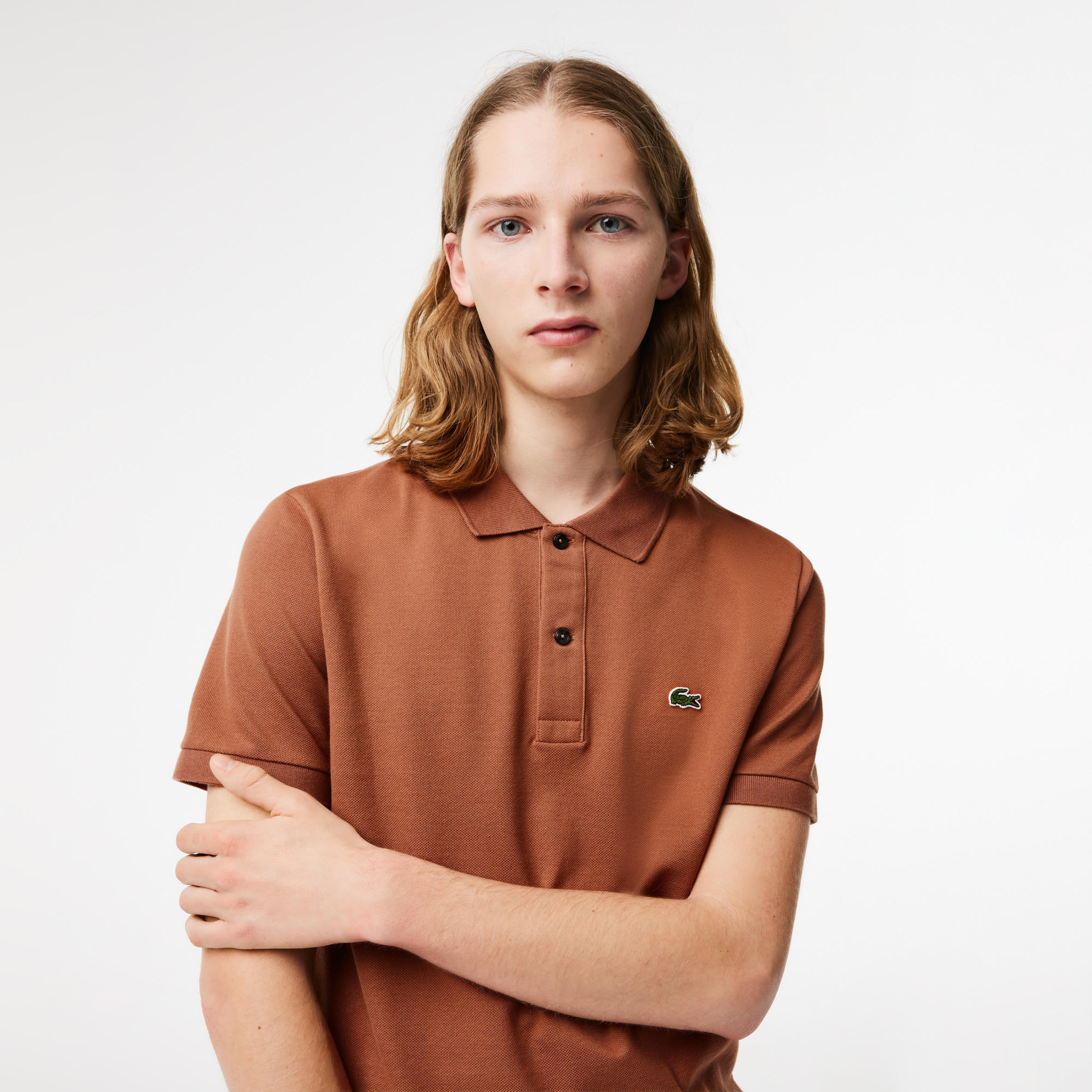 Lacoste Erkek Slim Fit L.12.12 Kahverengi Polo