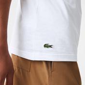 Lacoste Erkek Regular Fit Bisiklet Yaka Baskılı Beyaz T-Shirt