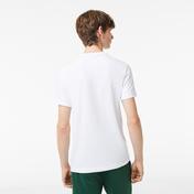 Lacoste Erkek Regular Fit Bisiklet Yaka Baskılı Beyaz T-Shirt
