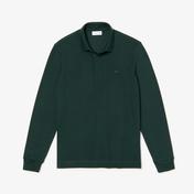 Lacoste Paris Erkek Regular Fit Uzun Kollu Koyu Yeşil Polo
