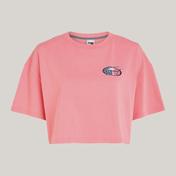 Tommy Jeans Ovs Crp Archive Ext Kadın Pembe Crop T-Shirt