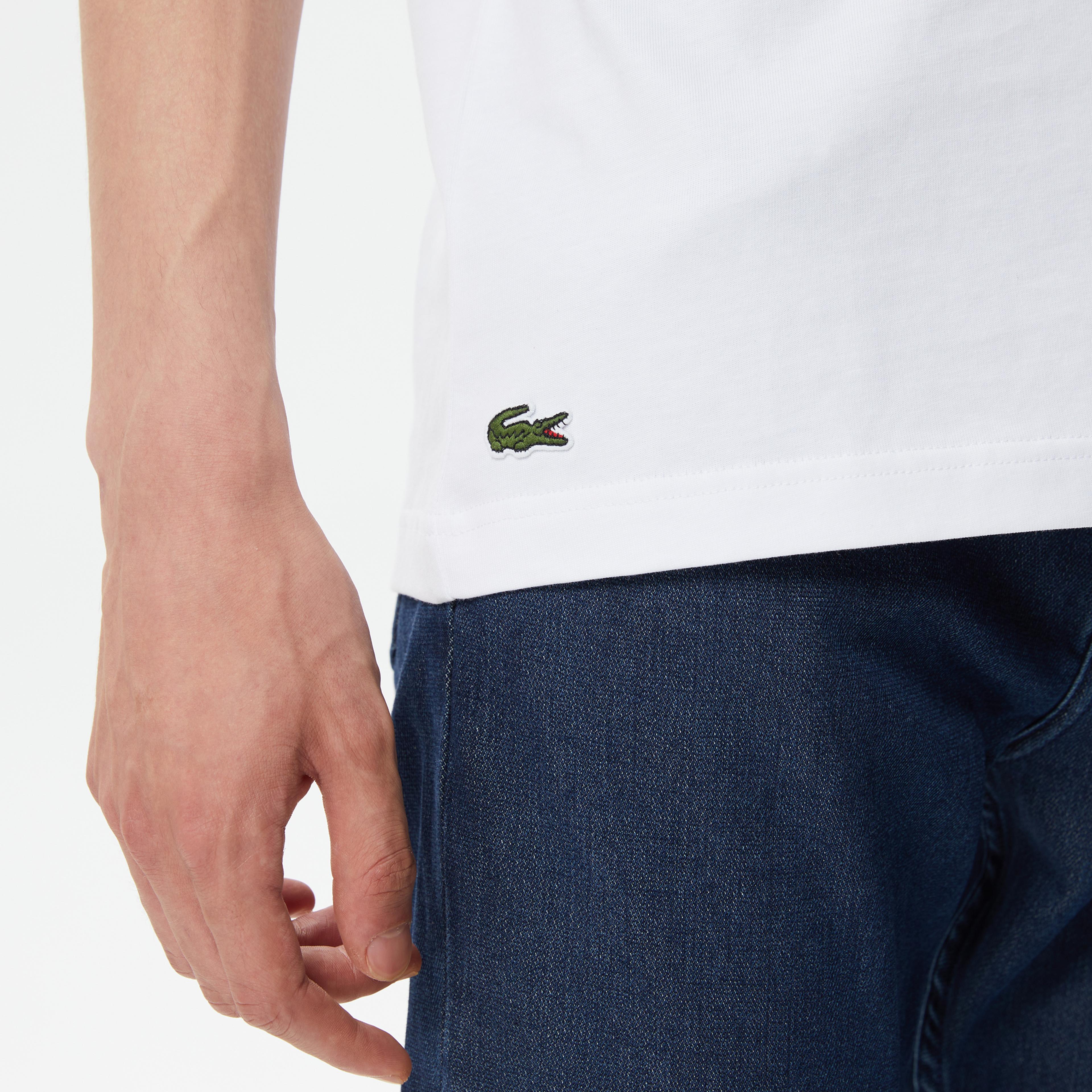 Lacoste Erkek Beyaz T-Shirt